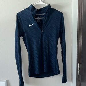 Nike Dark Blue Quarter-Zip Pullover